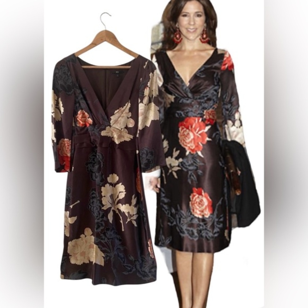 Hugo Boss silk Djamila Dress worn by celebrity, royal dress,princess size 6